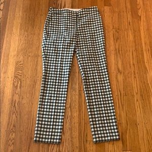 Boden Green Checkered Pants